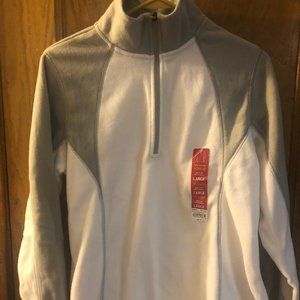 Women's Tek Gear Half-zip Mockneck Fleece, size Large